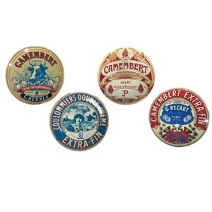 Vintage Bia Camembert 8 Inch Plates Set of 4